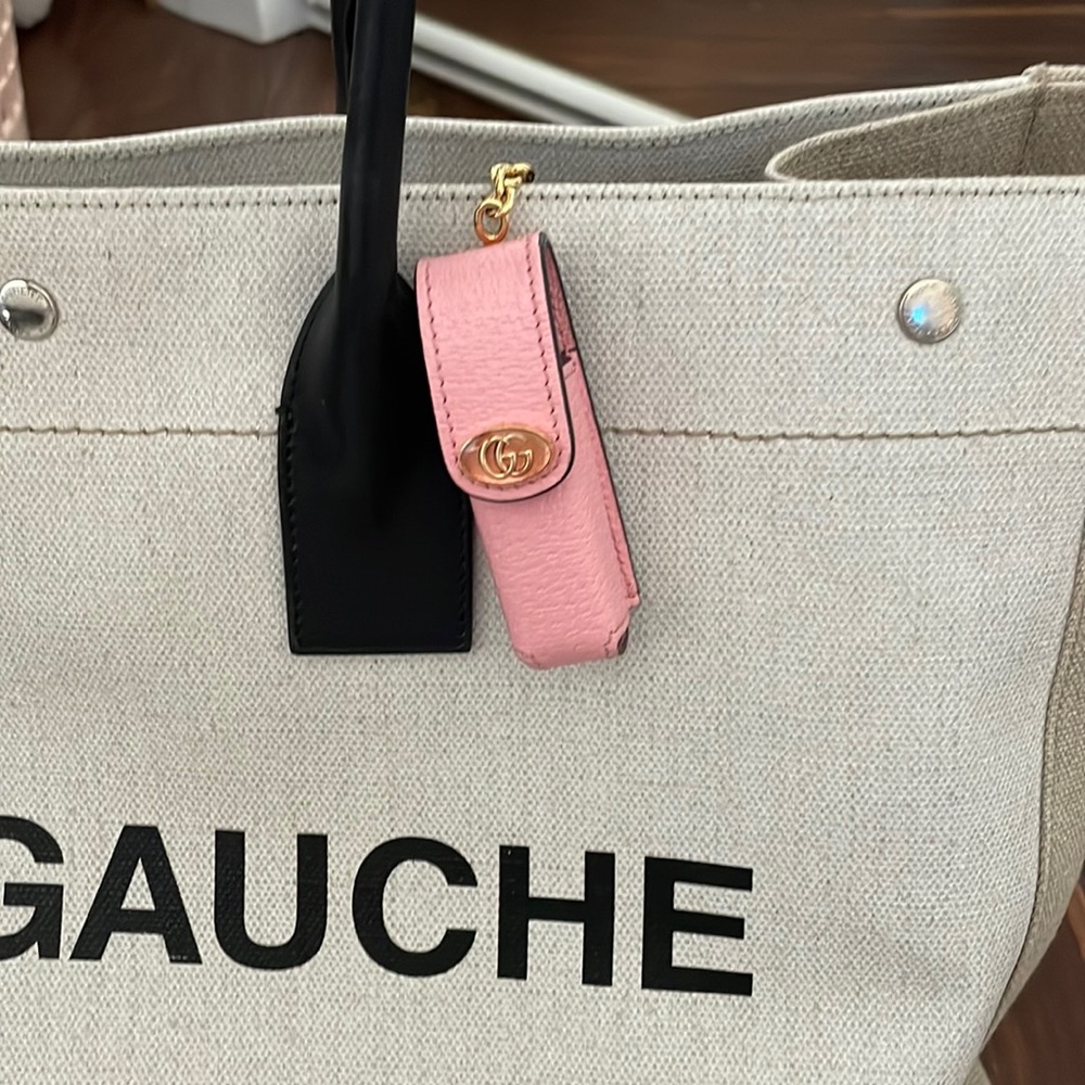 Gucci keychain with lipstick holder